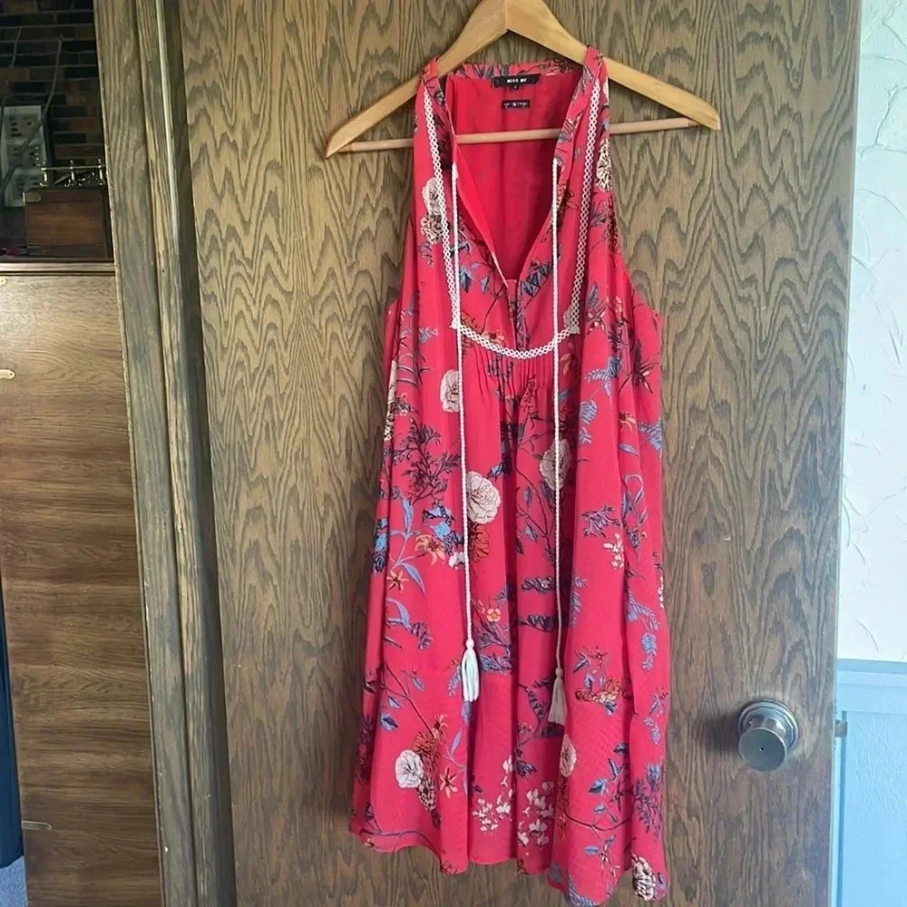 Miss‎ Me Coral Floral Dress L